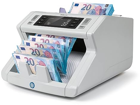 Safescan 2210 Geldzählmaschine, zählt sortierte Banknoten - Banknotenzähler mit 2-facher Echtheitsprüfung - zählt sortierte Banknoten aller Währungen