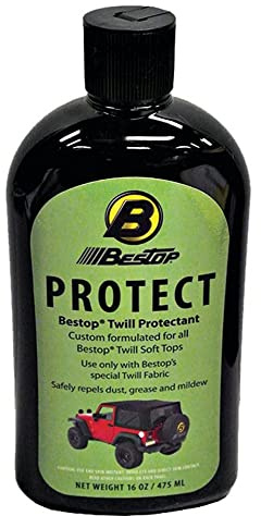 Bestop 1121700 16-oz. Black & Color Twill Fabric Protectant