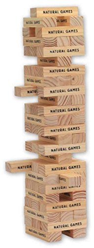 Natural Games Wackel-Turm mit 60 Spielsteine