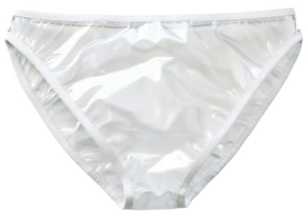 Haian Herren-Inkontinenz-Unterhosen, 3er-Pack (Medium, Glasklar, PVC)