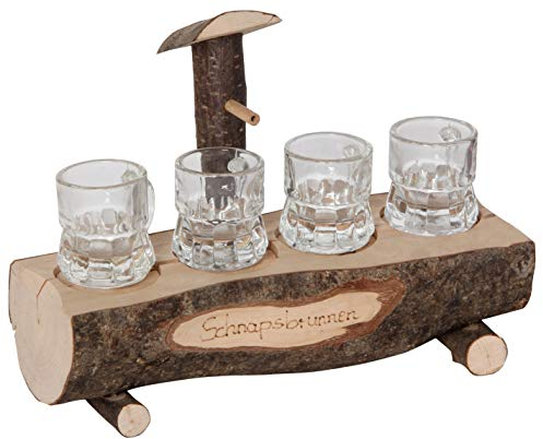 Bartl 107863 Schnapsbrunnen mit 4 Gläsern - originelles Zubehör für die Hausbar