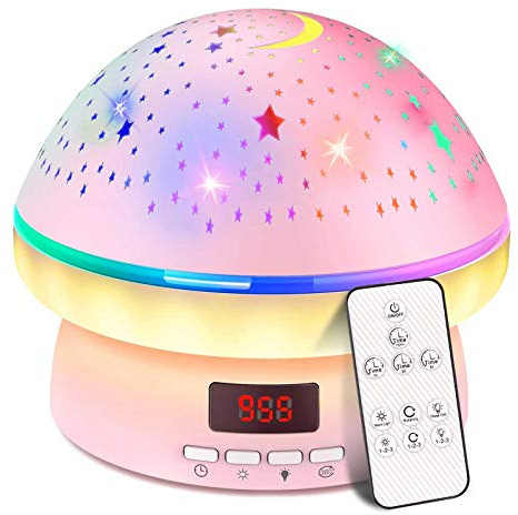 MINGKIDS Valentines Gifts for Kids Toys for 3-8 Year Old Girls Boys,Star Night Light Projector with Hard Projection Cover, Timer&Rotation,2-9 Year Olds Kids Chritsmas Birthday Gifts