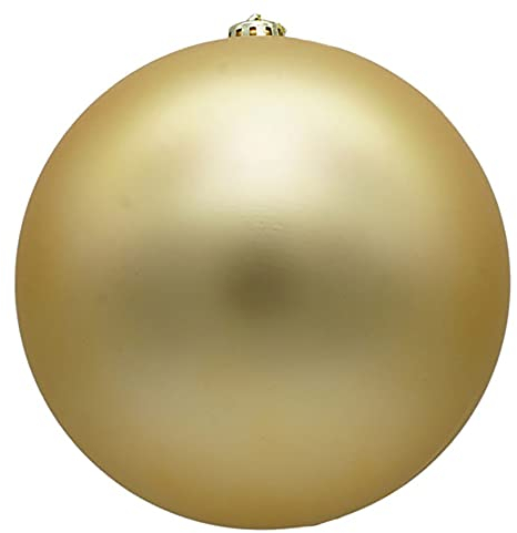 XXL Weihnachtskugeln groß für den Außenbereich, frostsicher und wetterfest 20 oder 30 cm (Ø 30 cm, Gold matt)