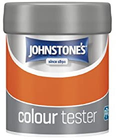 Johnstone's - Paint Tester Pots - Wall & Ceiling Paint - Fiery Sunset - Emulsion Paint - Easy to Apply - Dry in 1-2 Hours - 75ml