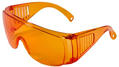 UVtech SLEEP-1 100% Blaulichtfilter und Grünlichtfilter orange Brille Computerbrille PC Gaming Bluelight Filter Uv Blue Light Blocking Glasses Anti Damen Herren