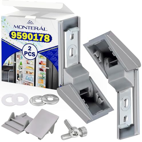 Set Scharniere für Liebherr Kühlschrank Ersatzteile Türgriff 9590178 | Reparaturset 9590124 9590190 - Garantie 10 Jahre - MONTERAL