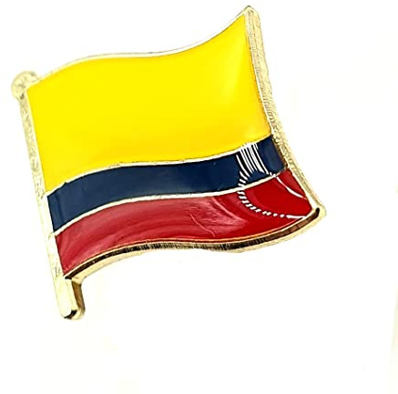 Columbia columbiansk metall emalj landsflagga pin emblem, Metall