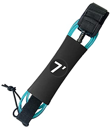 LOVIVER Surfboard Leash, Surf Leash Straight Board Leash, Leichtes Surf Foot Rope Outdoor Strap für Shortboard, Long Boards, Blau, 7Ft