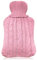 Funda para Bolsa de Agua Caliente, solo Funda, Suave Cómoda Reutilizable de Punto Lavable Desmontable, Funda para Aliviar el Dolor, Bolsa de Agua Caliente Calor Invernal (Rosa)