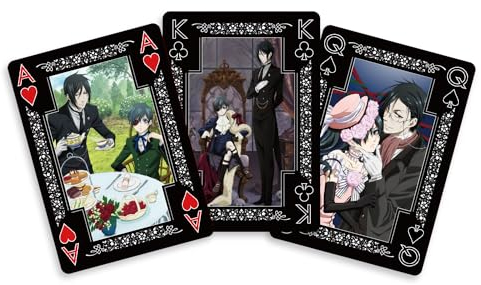 SAKAMI - Black Butler - 52 Spielkarten - Poker, Kartenspiel, Deck, Playing Cards - original & lizensiert