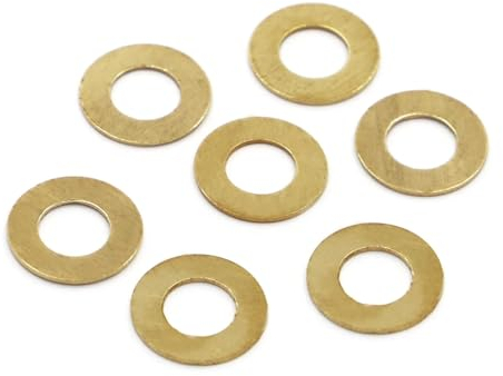 SeroNi 5–100 Stück GB97 DIN125 flache Unterlegscheibe aus massivem Messing, Kupfer, glattes Dichtungspad, Meson for M2, M2,5, M3, M4, M5, M6, M8, M10, M12, M14, M16 Schraubenbolzen gasket(100pcs M2x5x