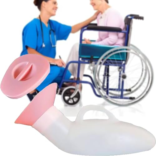BEOTAY Urinflaschen Für Frauen Mit Skala,Durchscheinend Urinal,1000ML Pinkelflasche Für Frauen,Weiches Munddesign,Für Auto, Reisen, Ältere Menschen Und Inkontinenz,Einfach Zu Säubern