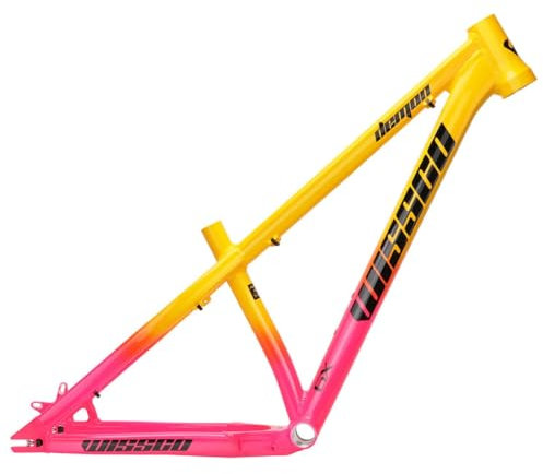 ITETONE 26er Hardtail-Mountainbike-Rahmen, 40,6 cm/45,7 cm, Scheibenbremse, Fahrradrahmen, QR, 135 mm, Aluminiumlegierung, starrer Rahmen, für 66 cm Räder (blau, 66 x 45 cm)