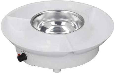 Set de Fondue Eléctrico, Crisol de Chocolate con 2 Tenedores, Control de Temperatura Ajustable, Fácil de Usar y Limpiar, Crisol de Fondue de Cocina de Acero Inoxidable