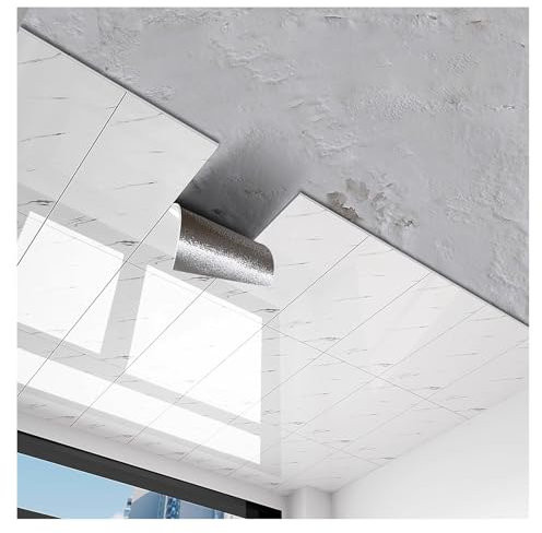 Wall Decal Sticker Adhesive Tile,30x60cm Self Adhesive Wallpaper,Drop Ceiling Panels Ceiling Tiles(30x60cm(30pcs))