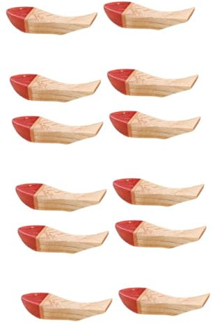 Cabilock 12pcs Wooden Fish Shaped Chopstick Rack for Storage Creative Chopstick Shelves for Kitchen Dining