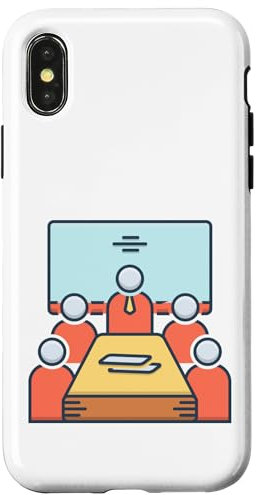 Meeting in The Conference Room Boardroom Meeting Office Case for iPhone X/XS