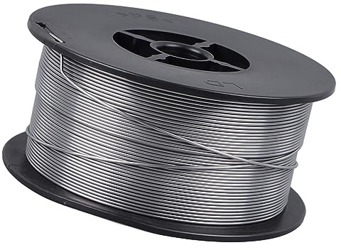 YDuupxe 1 Mm Flusskärnatråd MIG-svetstråd, Kolstål Gasfri Självskyddande Massiv Tråd för Högeffektiv Smältning, 1 Kg Spole för Professionella och Gör-det-självsvetsprojekt