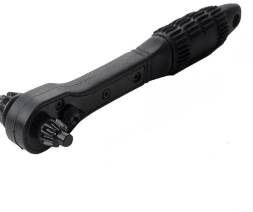 Two-Way Ratchet Wrench with Drill Chuck Key Functionality for Consistent Chuck Tightening and Loosening