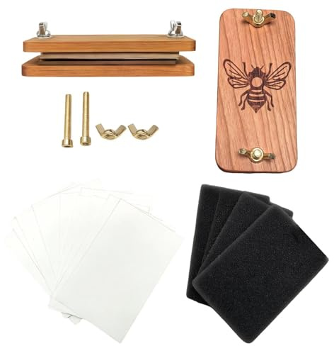 Liten blompress - kreativ konst och fritid kit i trä för blommor, presssats för naturälskare, inspirerande konstnärer, kvinnor, män, flickor, pojkar, barn