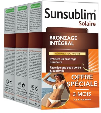 Nutréov sunsublim bronzage intégral hydratant trio 30 capsules