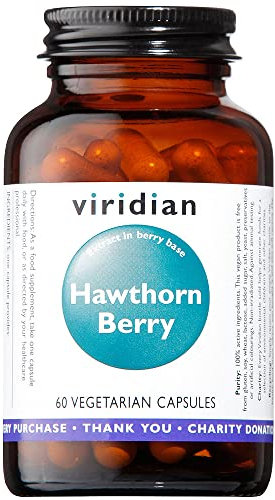 Viridian - Hawthorn Berry Extract - 60 Caps | Heart Function & Circulation Support | Standardised 4:1 Extract in Whole Hawthorn Berry Base | 100% Active Ingredients | Expertly Formulated