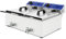 VERTES Friteuse Electrique Professionnelle 2x 10L, 6000W, 230V, Principe de la Zone Froide, Température 50-200°C, Panier à Friture, Fonction Reset, Acier Inoxydable, Fonctionnement à l'Huile