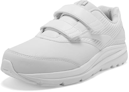 Brooks Women's Addiction Walker V-Strap 2 Walking Shoe - White/White - 8 X-Wide