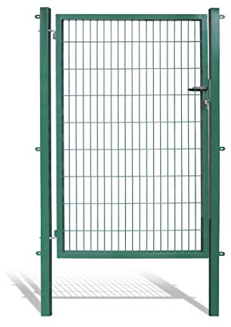 Arvotec Gartentor für Stabmattenzäune, grün, BxH:1200x1800mm inkl. Pfosten - mit Befestigungsmaterial & Ersatzschlüsseln - Top Qualität zum Bestpreis!