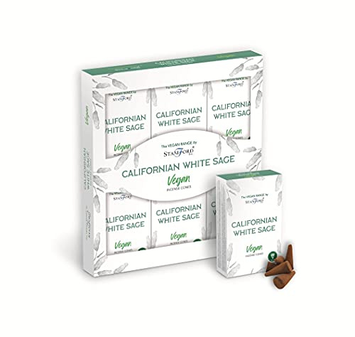 Stamford Vegan Rich Musk Incense Cones-90 Cones (Californian White Sage)