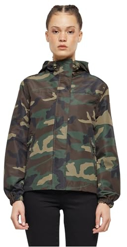 Brandit Ladies' Windbreaker Front Zip Donna Giacca a vento nero 100% poliestere