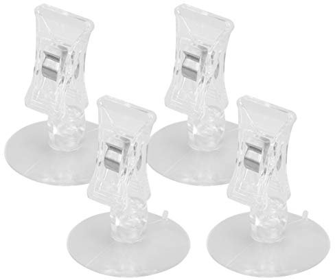 Mipcase 4stücke Saugnapf-Clip Für Seetang Und Fischtanks Fütterungswerkzeug Aquariumzubehör Zum Halten Von Meeresgemüse Algenblättern Und Salaten Sicher Aquariumwand