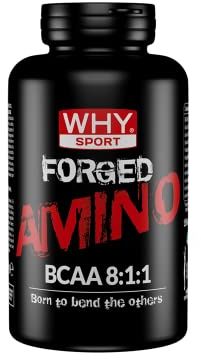 WHY SPORT FORGED AMINO BCAA 8:1:1 - Aminoacidi Ramificati BCAA 8:1:1 - Post Workout con Glutammina - 150 Compresse