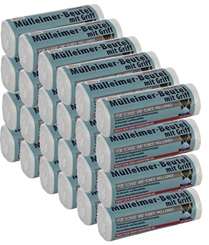 Bolsas de basura Premiumline – especialmente resistentes e impermeables – con asa/asa (35 litros Premium, 24 unidades)