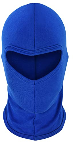 TK Sturmhaube für Motorrad, Sturmhaube, weich, 100 % Baumwolle, blau, One size