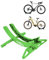 ROCKBROS Parcheggio Bici, Supporto da Pavimento per Bicicletta, Rastrelliera Portabiciclette, Supporto Regolabile per Ruota, Adatto per MTB, Bici da Corsa, Pneumatici 26-80 mm
