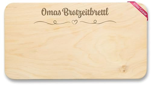 Shirtracer Frühstücksbrettchen Holz - Frühstücksbrett - Brotzeitbrett Oma - 22x12 - Holz - geschenke für zum geburtstag omi essensbrett großmutter omas geschenk beste großmütter praktisch von enkel