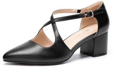 DREAM PAIRS Zapatos de tacón Cerrados para Mujer.