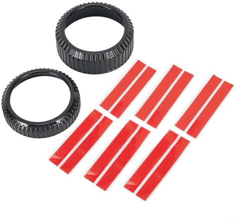 Zilimontt 2 x Lautstärkeregler Schaltknauf-Abdeckung für Mustang Mach E 2021–2023, Zinklegierung, Schalterknopf-Abdeckung, Zubehör, schwarz