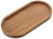 com-four® Bandeja de Madera de Acacia - Tablero Decorativo Alargado - Bandeja para Servir - Estante de Madera - Plato para Servir bocadillos, Queso, Salchichas - Bandeja de Madera (1 Pieza - Ovalada)