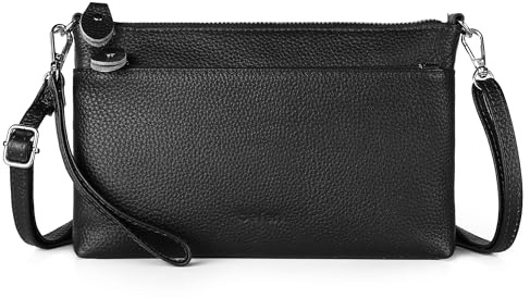 befen Genuine Leather Crossbody Bags for Women Small Handbags Women | Real Leather Cross Body Bag Women Small Phone Bag RFID Shoulder Bags Women Handbags Clutch Bags for Ladies with 2 Straps