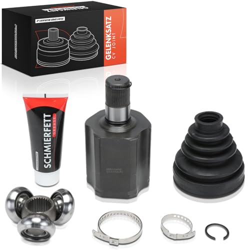 Frankberg Jeu de Joints Arbre de Transmission Essieu Avant Gauche Compatible avec TG.E Camionnette C.r.a.f.t.e.r Bus SYI SYJ C.r.a.f.t.e.r Camionnette SX SY Grand California Camper SCB SCC 2N0498103A