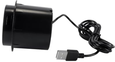 Ausi Embedded Desktop Wireless Charger 10W 3 in 1 USB A Type C Pop Up Wireless Multifunctional Fast Charging Station for Bedside Table Desks Furniture Black