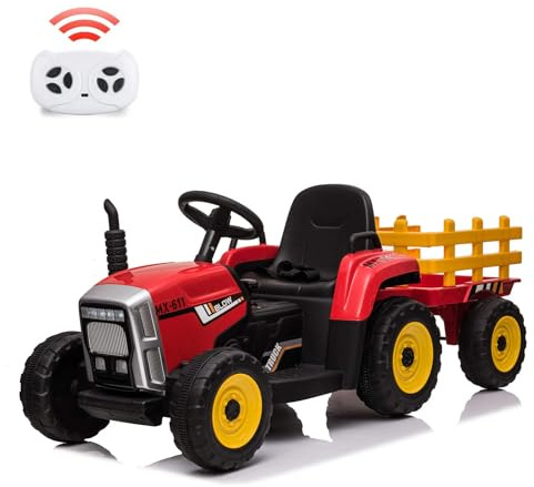 Auto elettrica per bambini, 12 V, con batteria da 4,5 Ah, materiale PP durevole, clacson realistico e luci a LED, facile da usare, robusto veicolo elettrico per bambini dai 3 anni in su