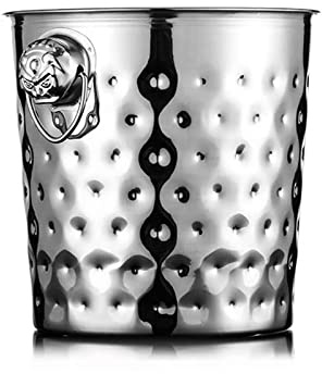 Startseite Gehämmerter Eiskübel, aus Edelstahl, 3 l, Sektkübel, Eiswürfelkübel, Bier, isolierter Bar