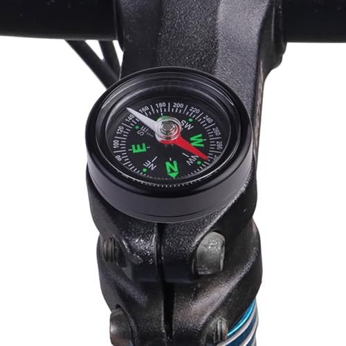 Fahrradlenkerkompass – Professionelles wasserdichtes Navigationswerkzeug für Mountainbiking, Motorrad und ATV-Abenteuer, hohe Sichtbarkeit, leuchtend, 360° drehbare Halterung für einfaches Ablesen