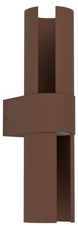 EGLO LED Wandleuchte außen Montelauro, Außenlampe drehbar | Außenleuchte Hauswand, Outdoor Wandlampe aus Alu in Rostbraun, warmweiß - neutralweiß - kaltweiß, IP65