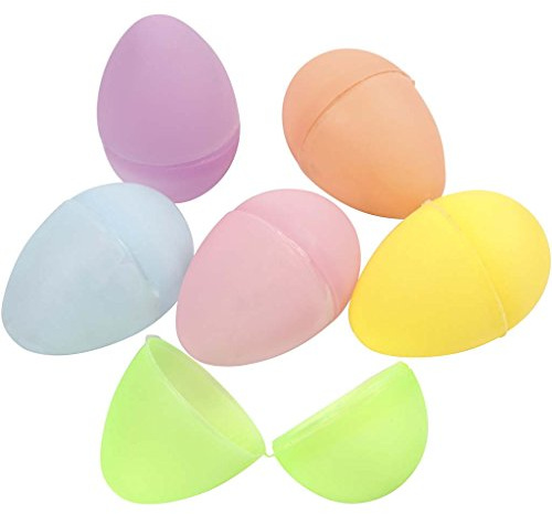 Eier, H: 4,5 cm, D: 3 cm, pastellfarben, matt, 24sort.