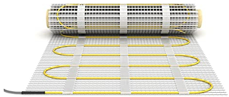 Elektrische Fußbodenheizung für Fliesen 6.0m² twin-technologie geerdeter Heizleiter Feuchtraum geeignet Badezimmer Dusche