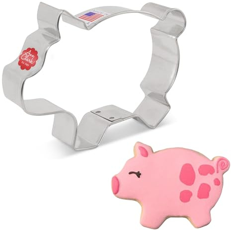 Keksausstecher Schwein, Glück, Glücksbringer, Neujahr - 10,8 cm - Ausstechformen von Ann Clark USA